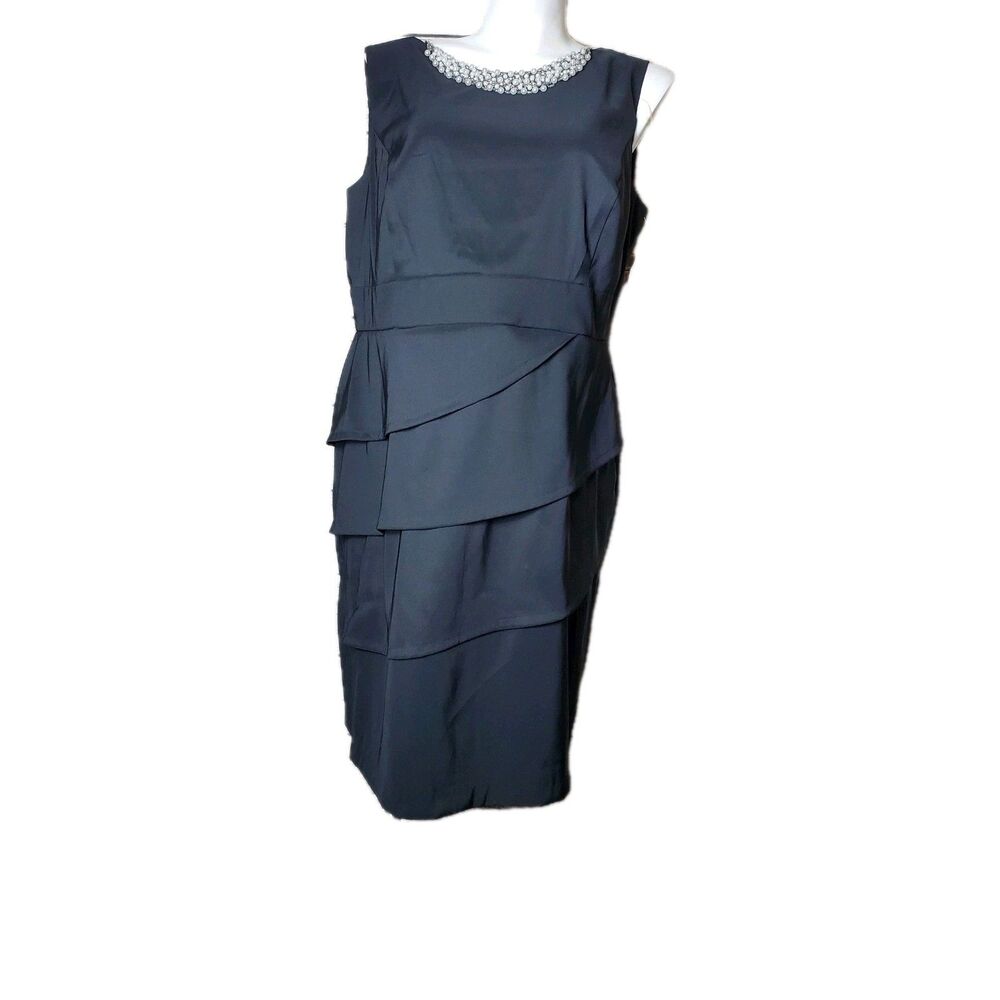 Dressbarn The Little Black Dress Short semi-formal black dress Size 20 NWT